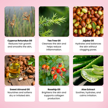 Cyperus Rotundus Hair Removal Oil